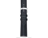 Morellato Race Genuine Water Resistant Leather Watch Strap - Black/White... - $35.95