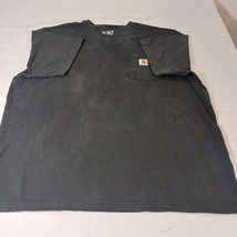 Carhartt K87-BLK Loose Fit Men's Black Cotton Workwear Short Sleeve T-Shirt XL image 10
