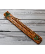 Wooden Incense Holder Yellow Floral 11&quot; - €7,67 EUR