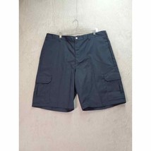 Dickies Work Shorts Mens Size 40 Navy Polyester Pockets Casual Flat Front Logo - £20.37 GBP