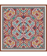 Antique Rug Square Design 3 Large Rug Adaptation Cross Stitch Pattern PDF - $187.20 MXN