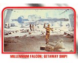 1980 Topps Star Wars #52 Millennium Falcon Getaway Ship! Han Solo Leia B - $0.89