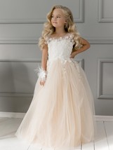 Cheap Long First Communion Dresses  Sparkly Tulle Flower Girl Dresses  Ball Gown - £144.48 GBP