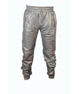Quality Genuine Pants Men&#39;s Joggers Leather Lambskin Wear High Trouser S... - $2,107.32 MXN+