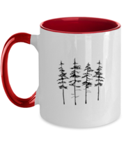 Adventure Mugs Pine Tree, Camping, Hiking Red-2T-Mug  - £14.19 GBP