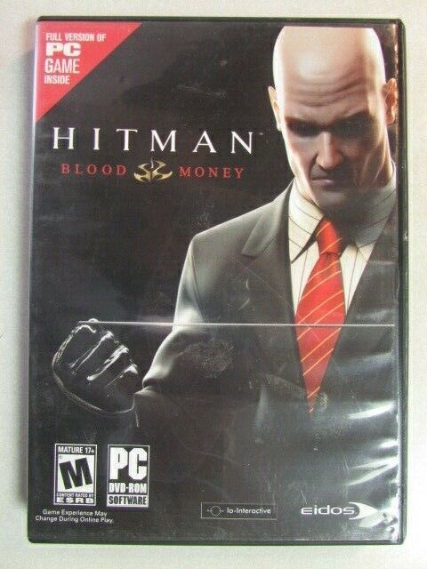 HITMAN BLOOD MONEY FULL VERSION OF PC GAME PROMO COPY DVD-ROM M(MATURE) ... - $3.95