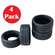 4Pcs Soft Rubber Tires Set With Foam For 1/10 Rc On Road Cars 28Mm/26Mm ... - £18.21 GBP