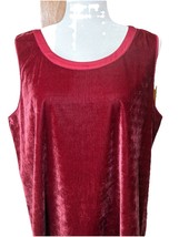 Soft Surroundings Womans Velvet Tank Top Sz PXL Career Holiday Sophistic... - $21.66