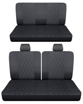 Fits 1977 Chevy Impala 2dr sedan Front 50-50 top and solid Rear seat covers - £111.49 GBP