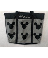 Walt Disney World Tote Bag Mickey Mouse Shoulder Bag Black and White Stripe