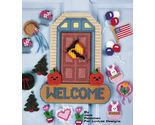 Plastic Canvas Year Round Welcome Door Decor Holidays Patterns - $11.99