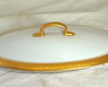 Schlackenwerth Oval Vegetable Bowl Lid ONLY Antoinette I Gold Trim - $124.73