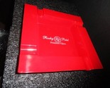 Rocky Patel Outdoors Red Plastic Square Ashtray Showroom Model 9.25&quot; Square - $85.00