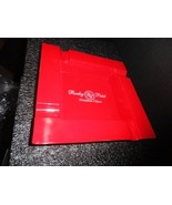 Rocky Patel Outdoors Red Plastic Square Ashtray Showroom Model 9.25&quot; Square - £67.94 GBP