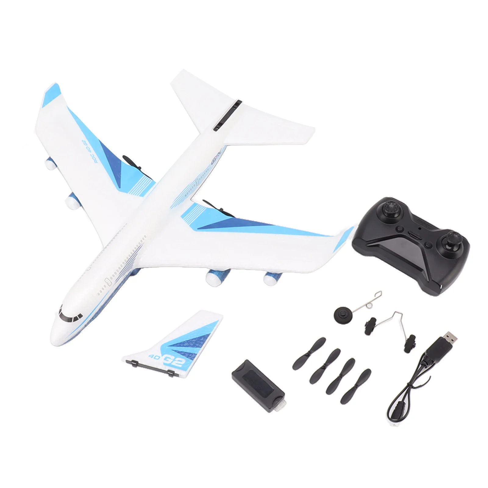 2.4Ghz 2 Channel Remote Control Airplane RC Airplane Glider for Over 14 Years - £46.39 GBP+