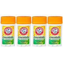 Pack 4 New Arm &amp; Hammer Essentials Solid Deodorant, Clean, Wide Stick, 2... - £19.25 GBP