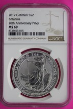 2017 MS 69 Great Britain £2 Britannia 20th Anniversary Privy NGC Graded ... - £77.08 GBP