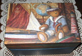 Lang Candles-Bear Ahoy - Nautical Figurine Votive Holder- USA -2001 - £7.59 GBP