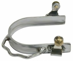 Western Saddle Horse Adult Boot Bumper Spurs Choice of Silver OR Brown S... - £19.37 GBP