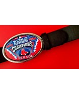 BOSTON RED SOX 2018 World Series Champion epoxy Belt Buckle &amp; Black Belt - $470.27 MXN