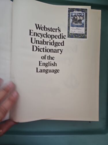 Webster's Encyclopedic Unabridged Dictionary of the English Language Large Item image 7