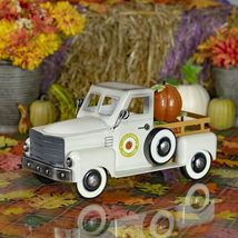 Zaer Ltd. Metal Autumn Harvest Truck with Removable Pumpkins (Red) - £43.85 GBP