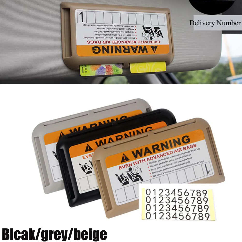 Car Sun Visor Organizer Pocket Sunshade Clip Storage Bags Card Glassed Pen Clip - £8.43 GBP