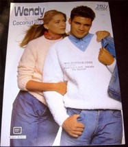 Wendy Coconut Ice His &amp; Her Classic Sweater Knitting Pattern # 3192 - $3.45