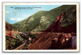 Highway 40 Entrance to Parley&#39;s Canyon Salt Lake City Utah UT WB Postcard W22 - £3.11 GBP