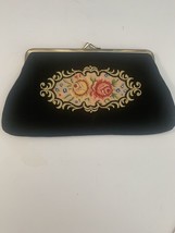 Vintage petit point Golden Seal West Germany makeup bag, Wallet - $19.99