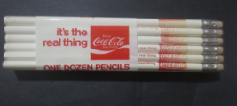 1 Dozen it&#39;s the real thing Coca Cola Pencils in Package Sealed top Faded - £4.34 GBP