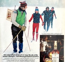 Canadian Club Whiskey 1980 Advertisement Distillery Skiing Blizzard DWEE25 - £23.46 GBP