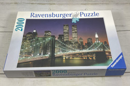 VTG Ravensburger NEW YORK CITY Puzzle WTC Twin Towers NYC 2000 PCs Complete - $17.67