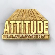 Attitude Is Everything Gold Tone Metal Vintage Pin Motivation - £7.95 GBP