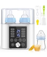 Baby Bottle Warmer 12-in-1 Fast Milk Warmer w Timer Dual Bottle For all ... - $57.48 CAD