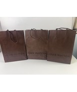 Louis Vuitton Lot 0f 3 Authentic Empty Shopping Paper Bag, 11x8x2 1/4 - $27.85