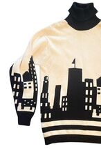 Vintage 80s Liz Sport Turtleneck Skyline Sweater Small Australia image 2