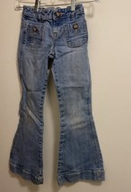 Old Navy Flare Girls Jeans Size 7 Waist 20” To 22” Inseam 21” Bootcut 20x21 - £4.55 GBP
