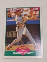 Randy Ready Philadelphia Phillies 1989 Score Card #60T - £0.78 GBP