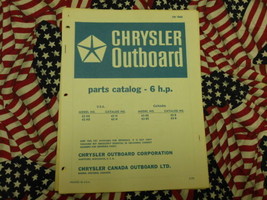 1973 Chrysler Outboard 6 HP Parts Catalog - £15.58 GBP