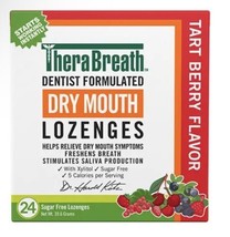 Therabreath Dry Mouth Lozenges with ZINC Tart Berry Flavor, 24 Lozenges ... - £8.18 GBP
