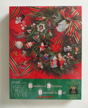 Springbok Memories of Christmas Ornament Wreath Puzzle 1998 #XZL3463 500... - $36.00