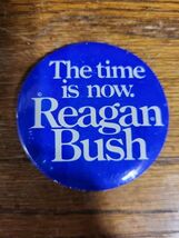 vintage-1980 u.s. presidential campaign button-ronald reagan/george bush... - $4.44
