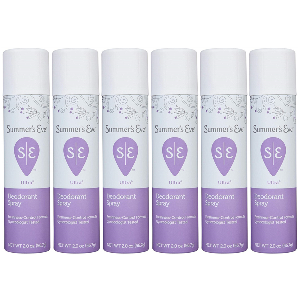 NEW Summer's Eve Feminine Deodorant Spray Ultra Extra Strength 2 Ounces (6 Pack) - $29.21