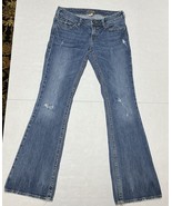Silver Aiko Mid Rise Boot Cut Jeans Womens Size 31 x 35 Denimotion Stret... - $22.35