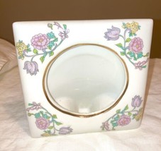 Vintage porcelain Picture Frame free standing round opening - £13.22 GBP