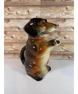 Vintage Erphila Majolica Dachshund Weiner Dog Teapot Germany 6703 B Mark Only - £115.74 GBP