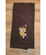 Barney Rubble Flintstones Embroidered Golf Towel 16x26 Black  - $27.16 CAD