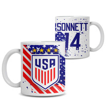 Emily Sonnett #14 USWNT Soccer FIFA Women&#39;s World Cup 2023 Ceramic Mug  - £15.17 GBP+