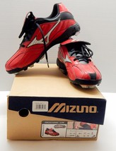 Mizuno Finch 9 Spike Low Cleats Red With Black Silver Women&#39;s Size 11 - £27.82 GBP